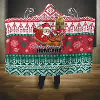 Hungary Christmas Hooded Blanket Magyarorszag Boldog Karacsonyt