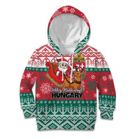 Personalized Hungary Christmas Kid Hoodie Magyarorszag Boldog Karacsonyt - Wonder Print Shop