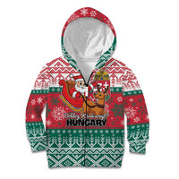 Personalized Hungary Christmas Kid Hoodie Magyarorszag Boldog Karacsonyt - Wonder Print Shop