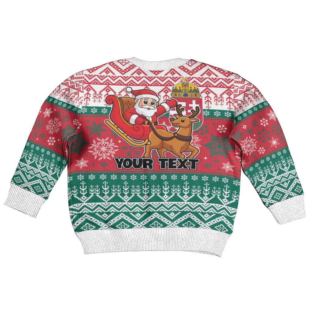 Hungary Christmas Kid Ugly Christmas Sweater Magyarorszag Boldog Karacsonyt - Wonder Print Shop