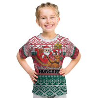 Personalized Hungary Christmas Kid T Shirt Magyarorszag Boldog Karacsonyt - Wonder Print Shop