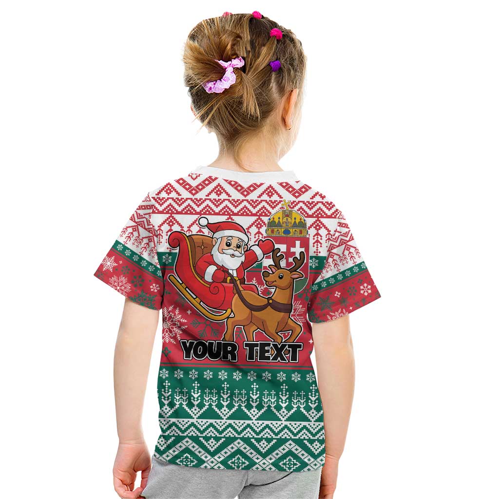 Personalized Hungary Christmas Kid T Shirt Magyarorszag Boldog Karacsonyt - Wonder Print Shop