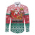 Personalized Hungary Christmas Long Sleeve Button Shirt Magyarorszag Boldog Karacsonyt - Wonder Print Shop