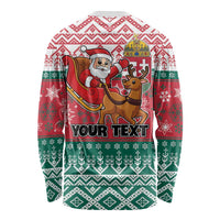 Personalized Hungary Christmas Long Sleeve Shirt Magyarorszag Boldog Karacsonyt - Wonder Print Shop