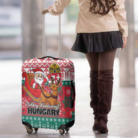 Hungary Christmas Luggage Cover Magyarorszag Boldog Karacsonyt - Wonder Print Shop