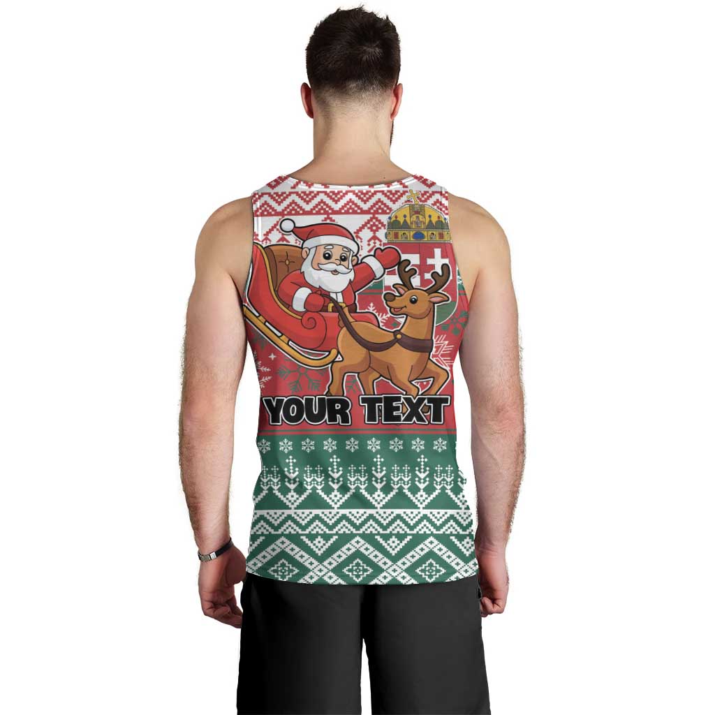 Personalized Hungary Christmas Men Tank Top Magyarorszag Boldog Karacsonyt - Wonder Print Shop