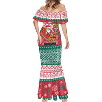 Personalized Hungary Christmas Mermaid Dress Magyarorszag Boldog Karacsonyt - Wonder Print Shop