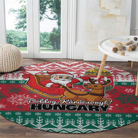 Hungary Christmas Round Carpet Magyarorszag Boldog Karacsonyt