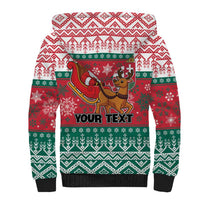 Personalized Hungary Christmas Sherpa Hoodie Magyarorszag Boldog Karacsonyt - Wonder Print Shop