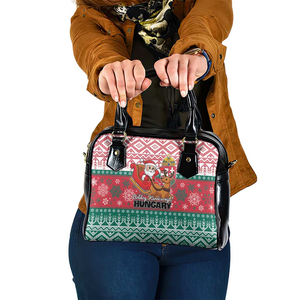 Hungary Christmas Shoulder Handbag Magyarorszag Boldog Karacsonyt