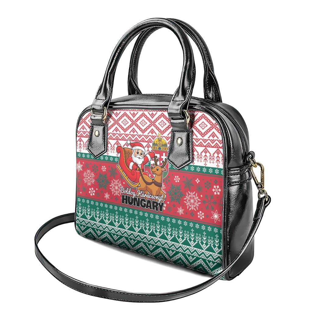 Hungary Christmas Shoulder Handbag Magyarorszag Boldog Karacsonyt