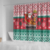 Hungary Christmas Shower Curtain Magyarorszag Boldog Karacsonyt