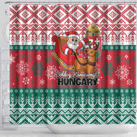 Hungary Christmas Shower Curtain Magyarorszag Boldog Karacsonyt