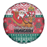 Hungary Christmas Spare Tire Cover Magyarorszag Boldog Karacsonyt - Wonder Print Shop