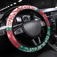 Hungary Christmas Steering Wheel Cover Magyarorszag Boldog Karacsonyt - Wonder Print Shop