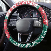 Hungary Christmas Steering Wheel Cover Magyarorszag Boldog Karacsonyt - Wonder Print Shop