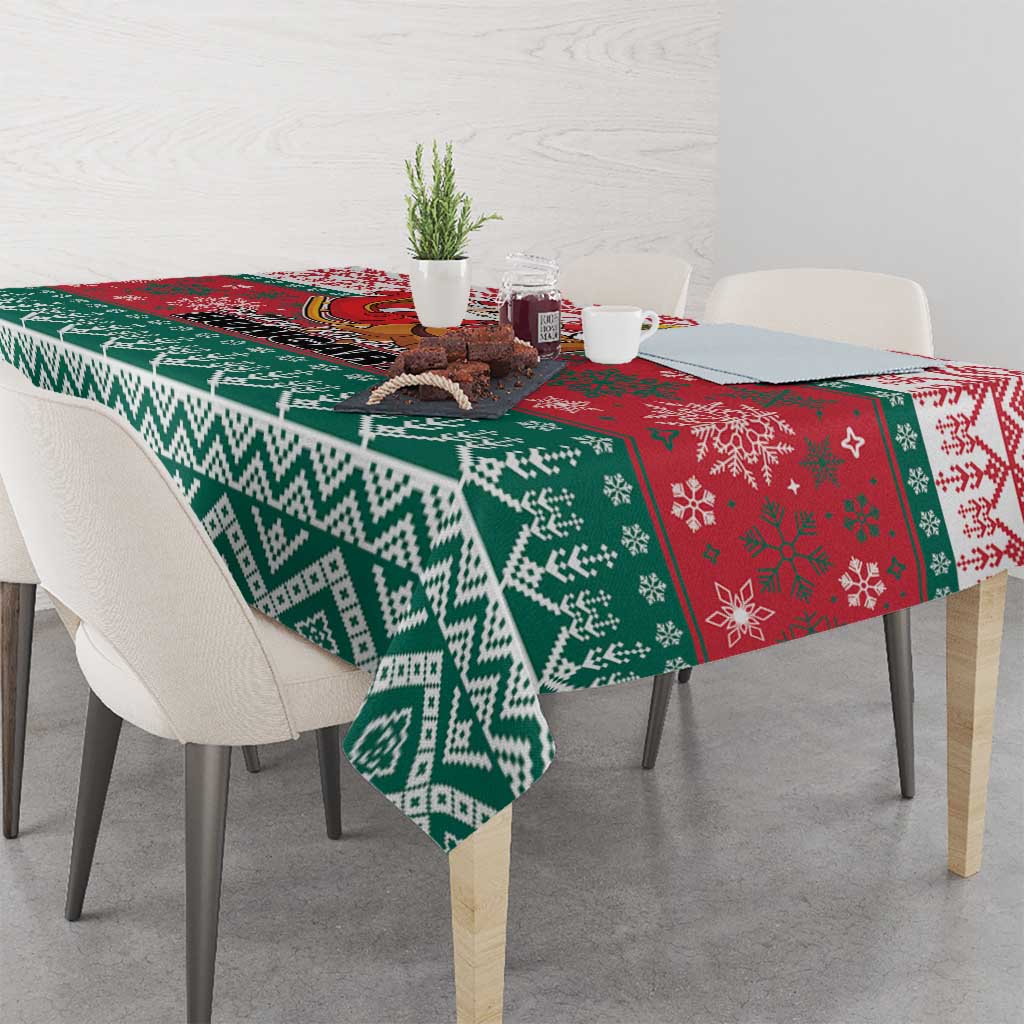 Hungary Christmas Tablecloth Magyarorszag Boldog Karacsonyt - Wonder Print Shop