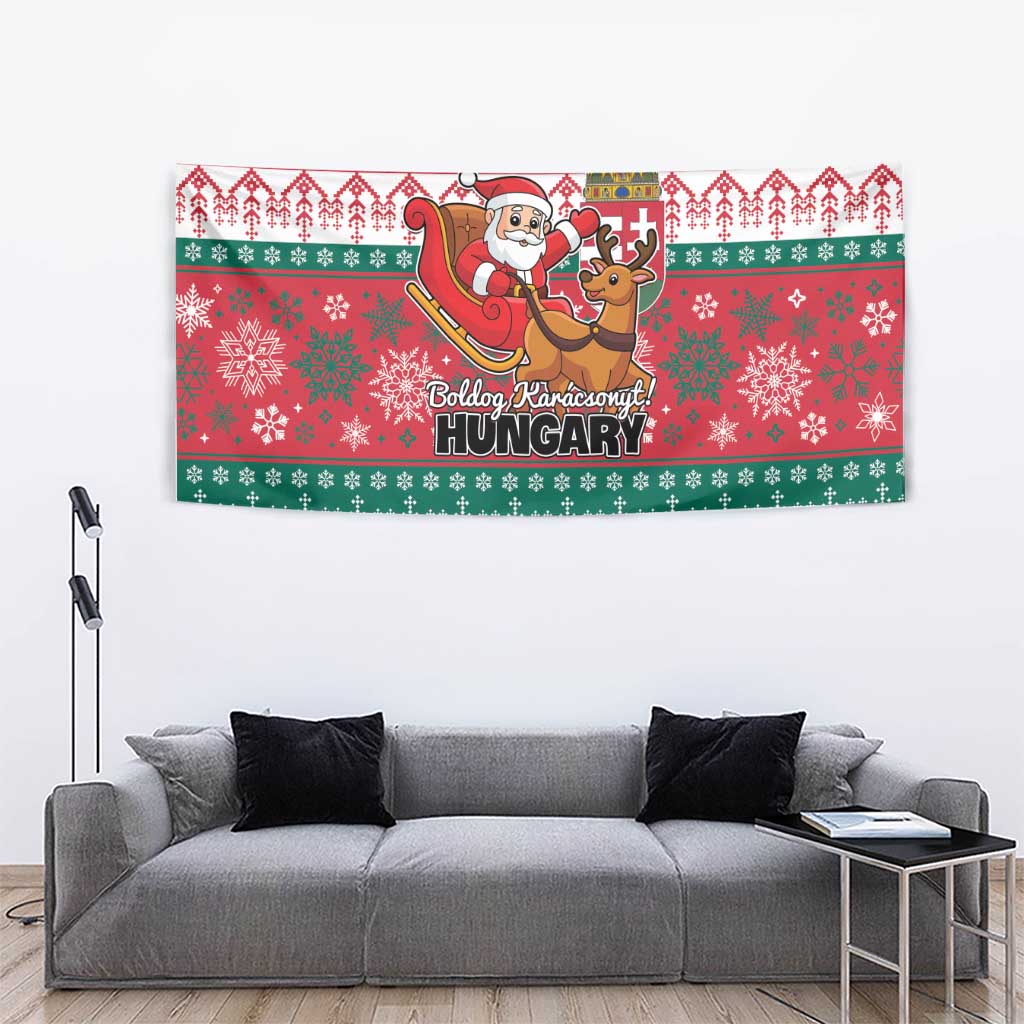Hungary Christmas Tapestry Magyarorszag Boldog Karacsonyt - Wonder Print Shop