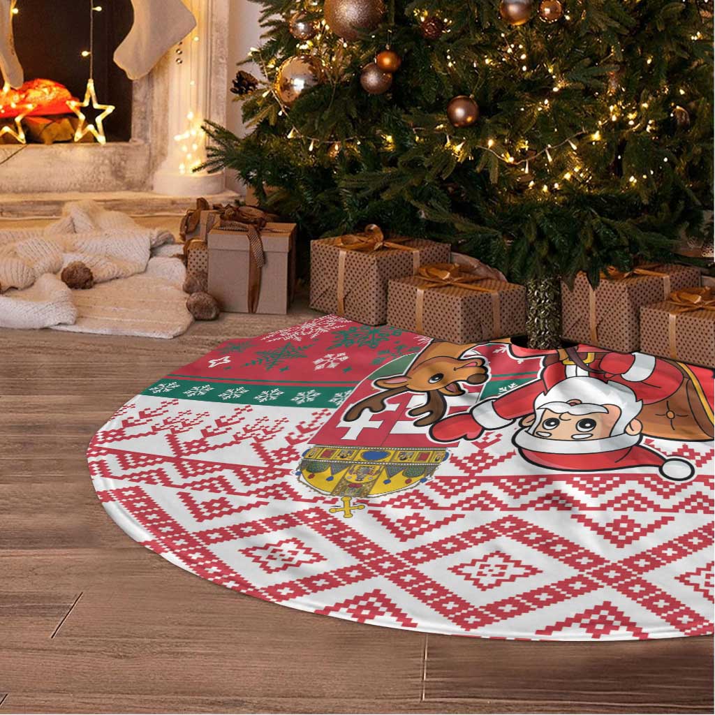 Hungary Christmas Tree Skirt Magyarorszag Boldog Karacsonyt - Wonder Print Shop