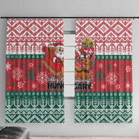 Hungary Christmas Window Curtain Magyarorszag Boldog Karacsonyt - Wonder Print Shop
