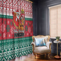 Hungary Christmas Window Curtain Magyarorszag Boldog Karacsonyt - Wonder Print Shop