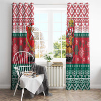 Hungary Christmas Window Curtain Magyarorszag Boldog Karacsonyt - Wonder Print Shop