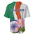 India Republic Day Baseball Jersey Lotus Floral Paisley Pattern - Wonder Print Shop