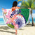 India Republic Day Beach Blanket Lotus Floral Paisley Pattern - Wonder Print Shop