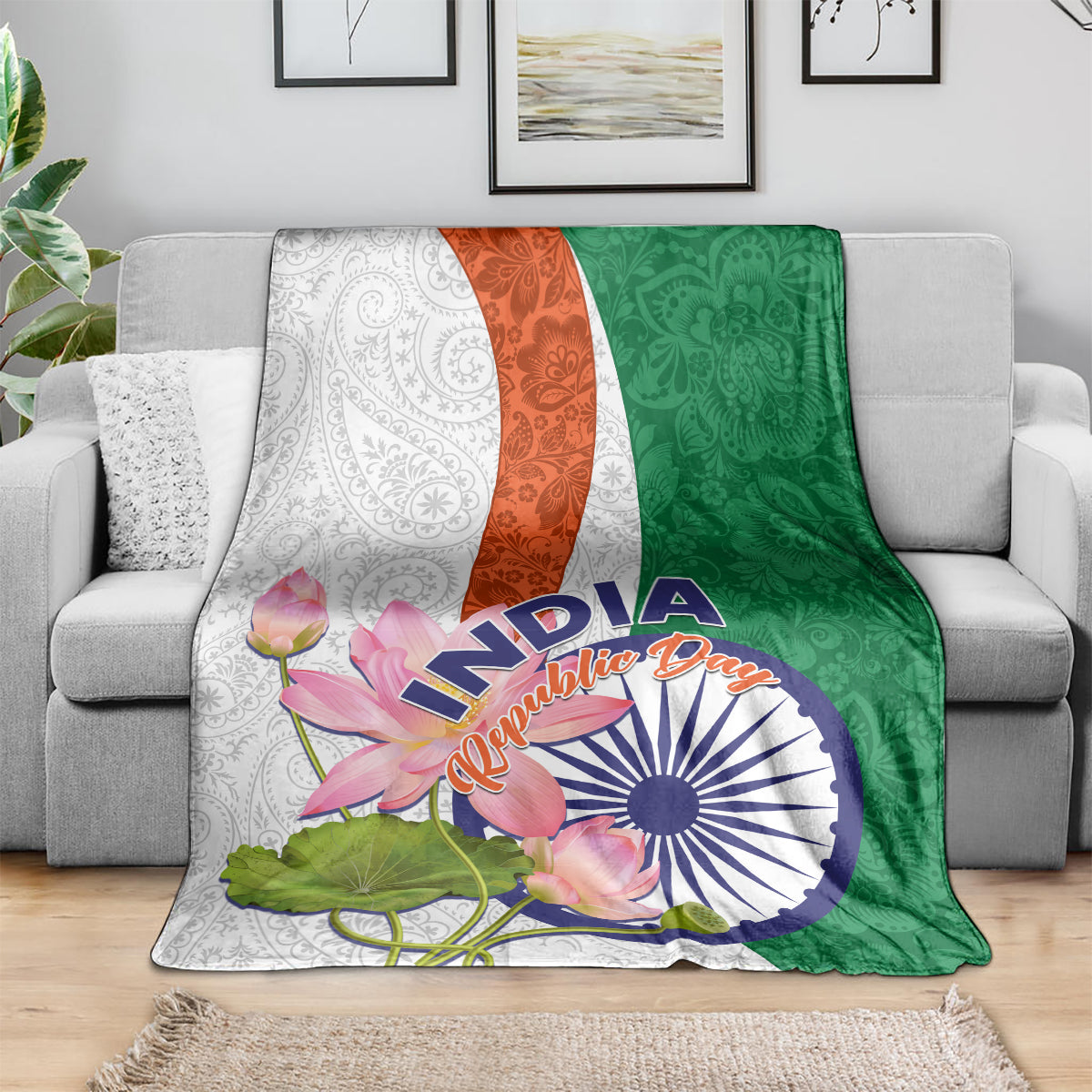 india-republic-day-blanket-lotus-floral-paisley-pattern