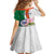 India Republic Day Kid Short Sleeve Dress Lotus Floral Paisley Pattern - Wonder Print Shop