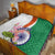 India Republic Day Quilt Lotus Floral Paisley Pattern - Wonder Print Shop