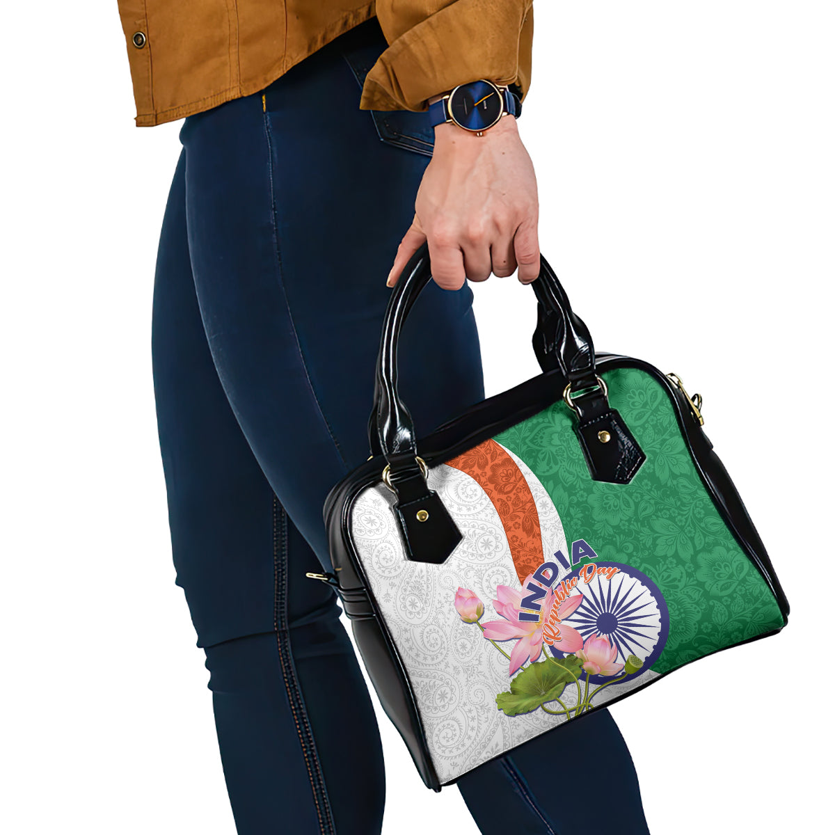 india-republic-day-shoulder-handbag-lotus-floral-paisley-pattern