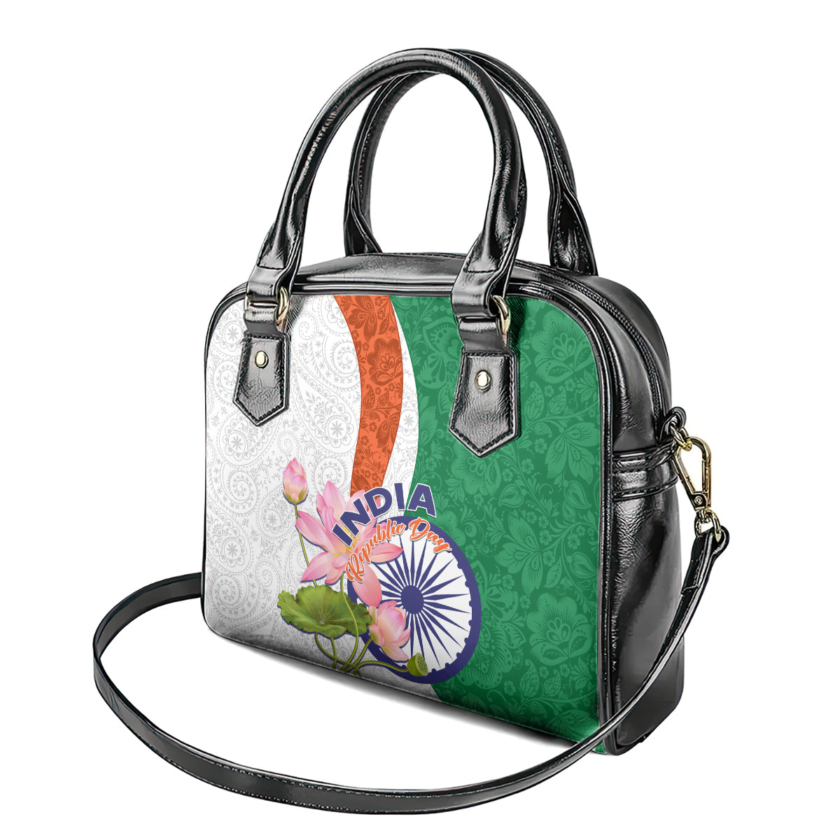 india-republic-day-shoulder-handbag-lotus-floral-paisley-pattern