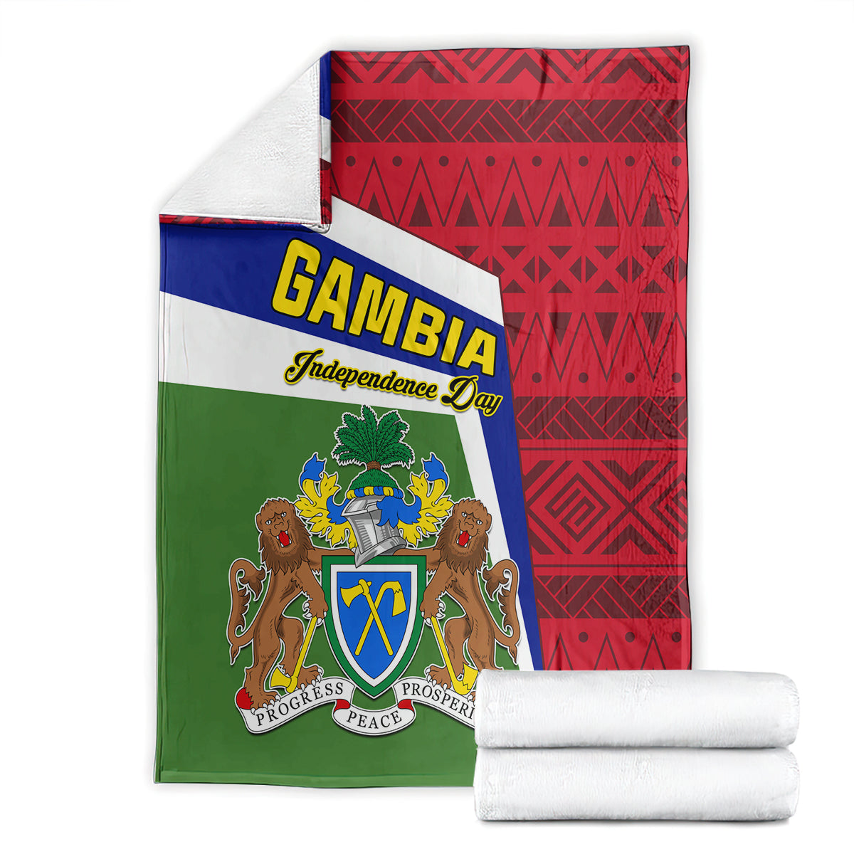 gambia-independence-day-blanket-coat-of-arms-african-pattern