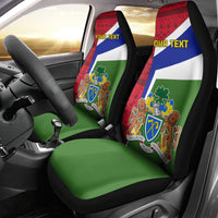 Gambia Independence Day Car Seat Cover Coat Of Arms African Pattern - Wonder Print Shop