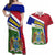 Gambia Independence Day Couples Matching Off Shoulder Maxi Dress and Hawaiian Shirt Coat Of Arms African Pattern - Wonder Print Shop