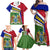 Gambia Independence Day Family Matching Off Shoulder Maxi Dress and Hawaiian Shirt Coat Of Arms African Pattern - Wonder Print Shop