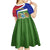 Gambia Independence Day Kid Short Sleeve Dress Coat Of Arms African Pattern - Wonder Print Shop