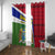 Gambia Independence Day Window Curtain Coat Of Arms African Pattern - Wonder Print Shop