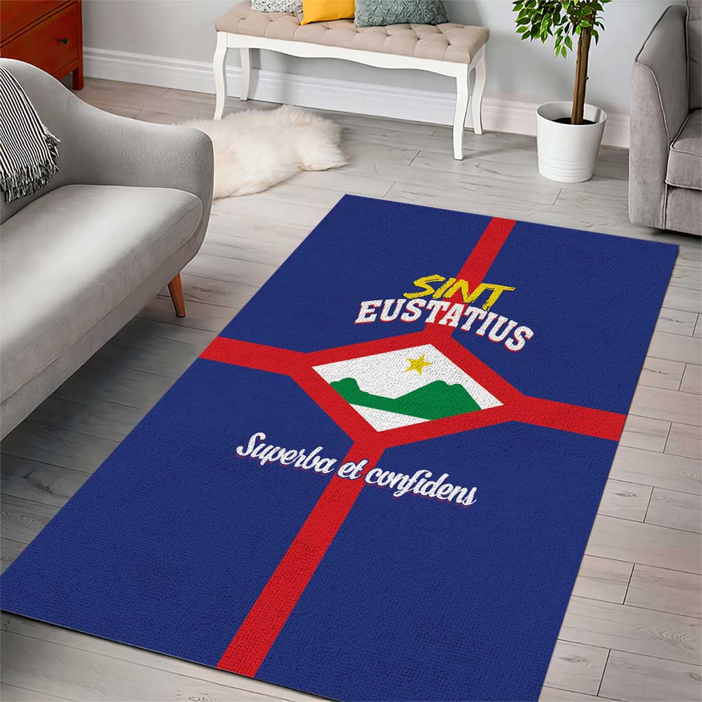 Sint Eustatius Area Rug Statia Superba et Confidens - Wonder Print Shop