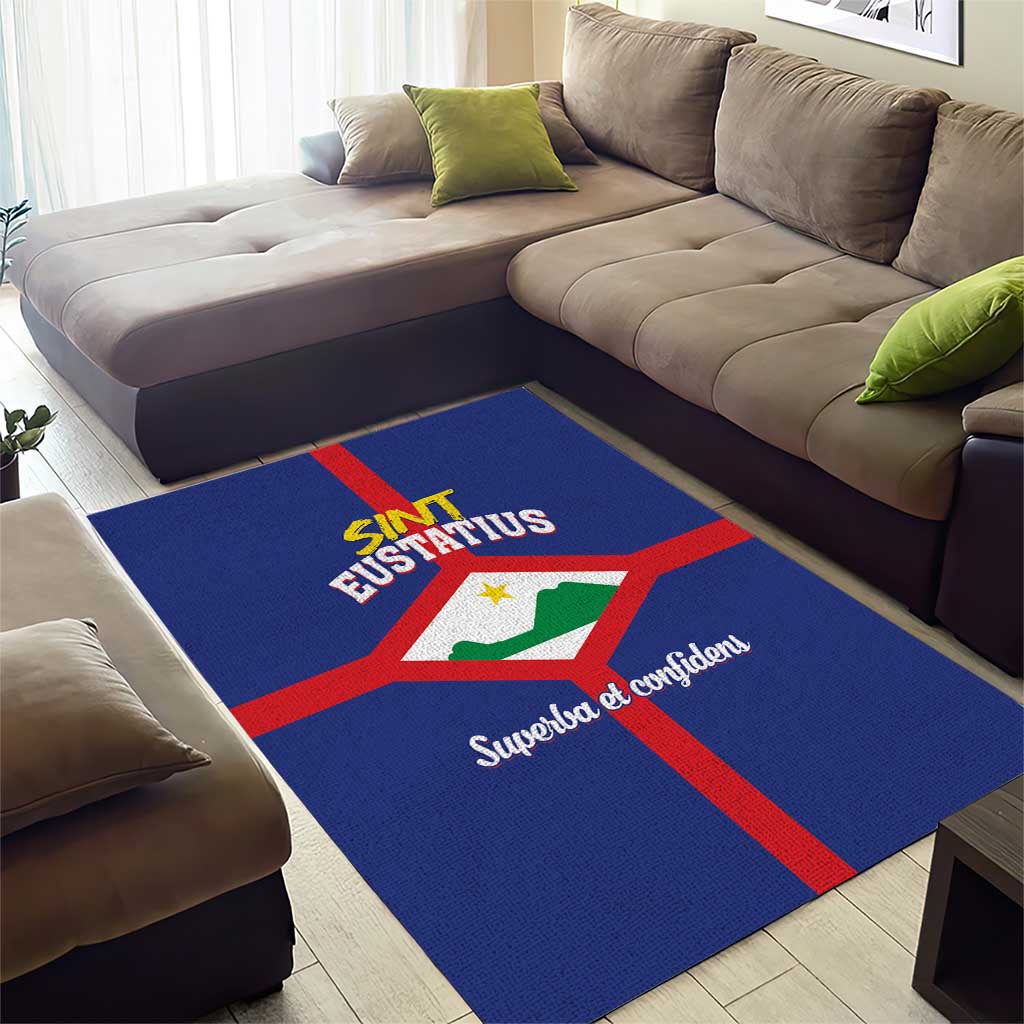 Sint Eustatius Area Rug Statia Superba et Confidens - Wonder Print Shop