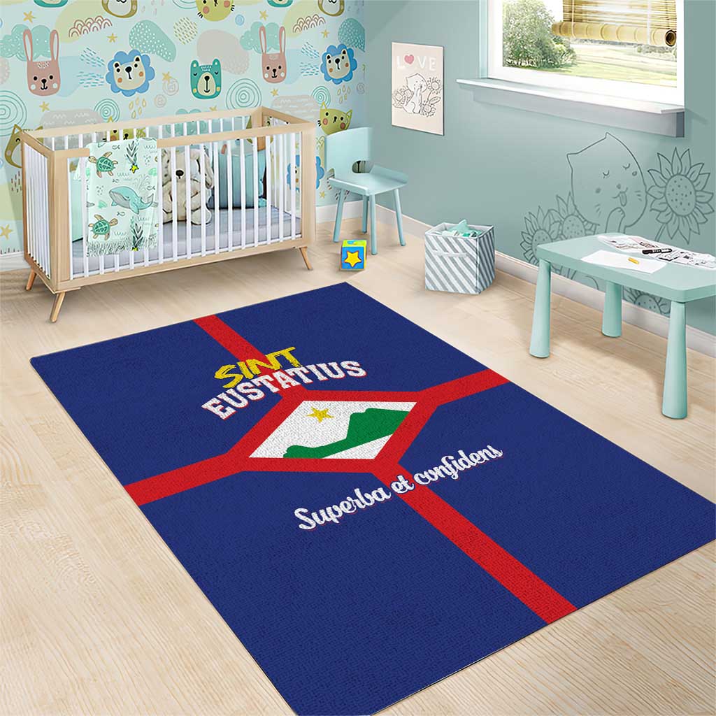 Sint Eustatius Area Rug Statia Superba et Confidens - Wonder Print Shop