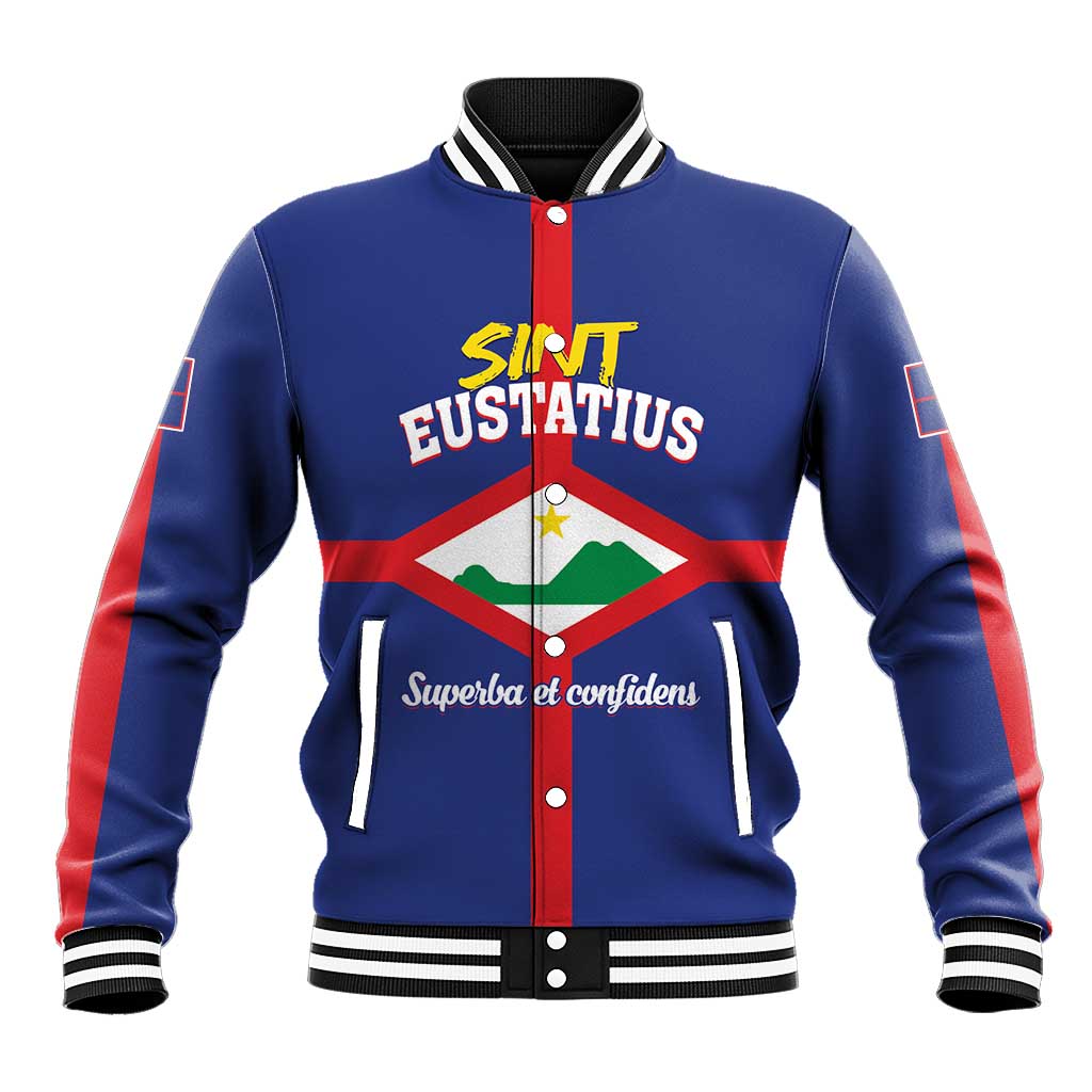 Personalized Sint Eustatius Baseball Jacket Statia Superba et Confidens - Wonder Print Shop