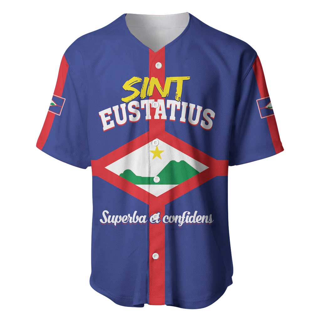 Personalized Sint Eustatius Baseball Jersey Statia Superba et Confidens - Wonder Print Shop