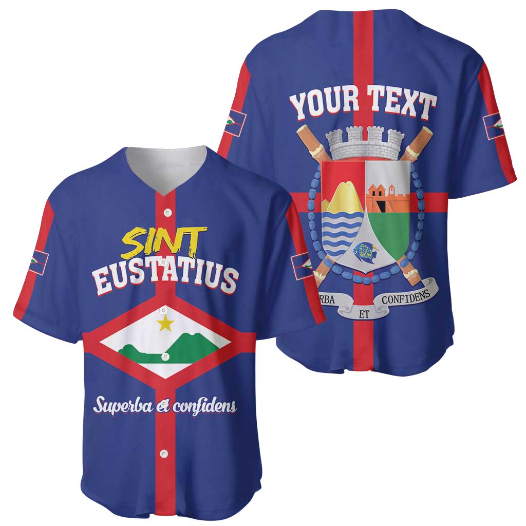 Personalized Sint Eustatius Baseball Jersey Statia Superba et Confidens - Wonder Print Shop