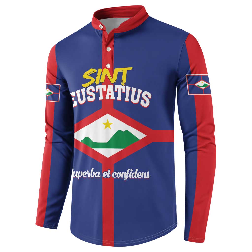 Personalized Sint Eustatius Button Sweatshirt Statia Superba et Confidens - Wonder Print Shop