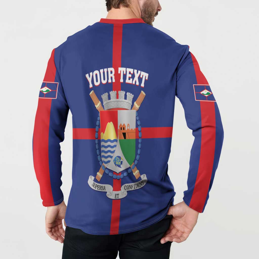 Personalized Sint Eustatius Button Sweatshirt Statia Superba et Confidens - Wonder Print Shop