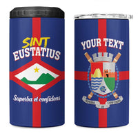 Personalized Sint Eustatius 4 in 1 Can Cooler Tumbler Statia Superba et Confidens