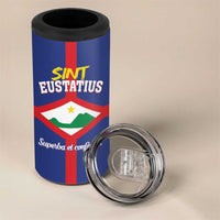 Personalized Sint Eustatius 4 in 1 Can Cooler Tumbler Statia Superba et Confidens