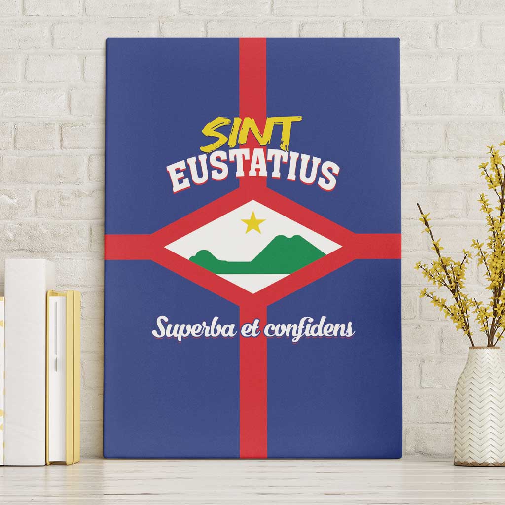Sint Eustatius Canvas Wall Art Statia Superba et Confidens - Wonder Print Shop